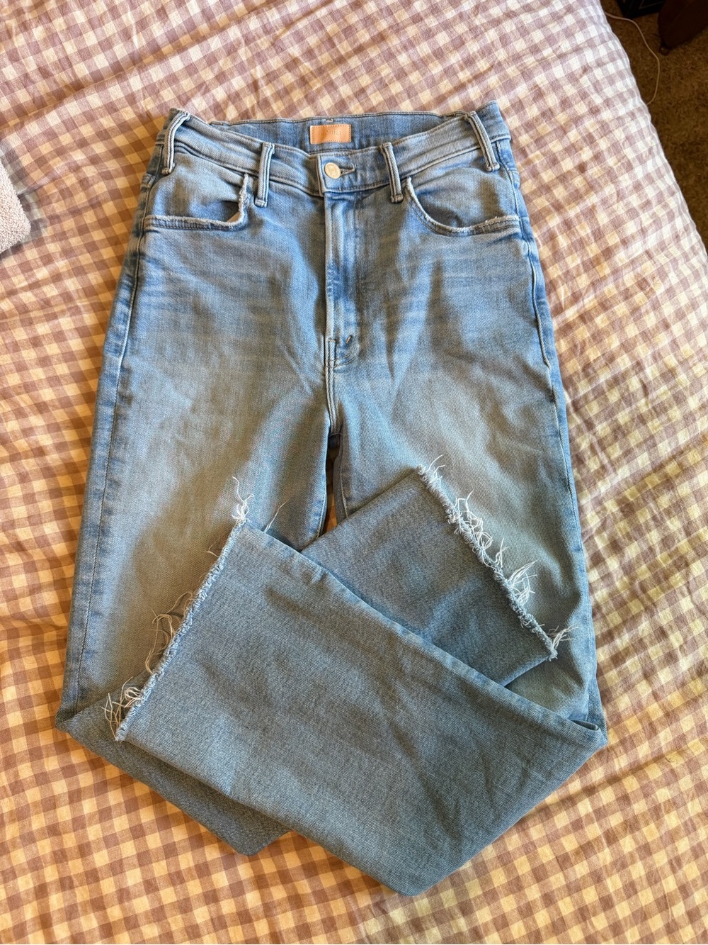 MOTHER The Hustler Ankle Fray Size 28